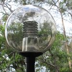 Clear post top with louvres